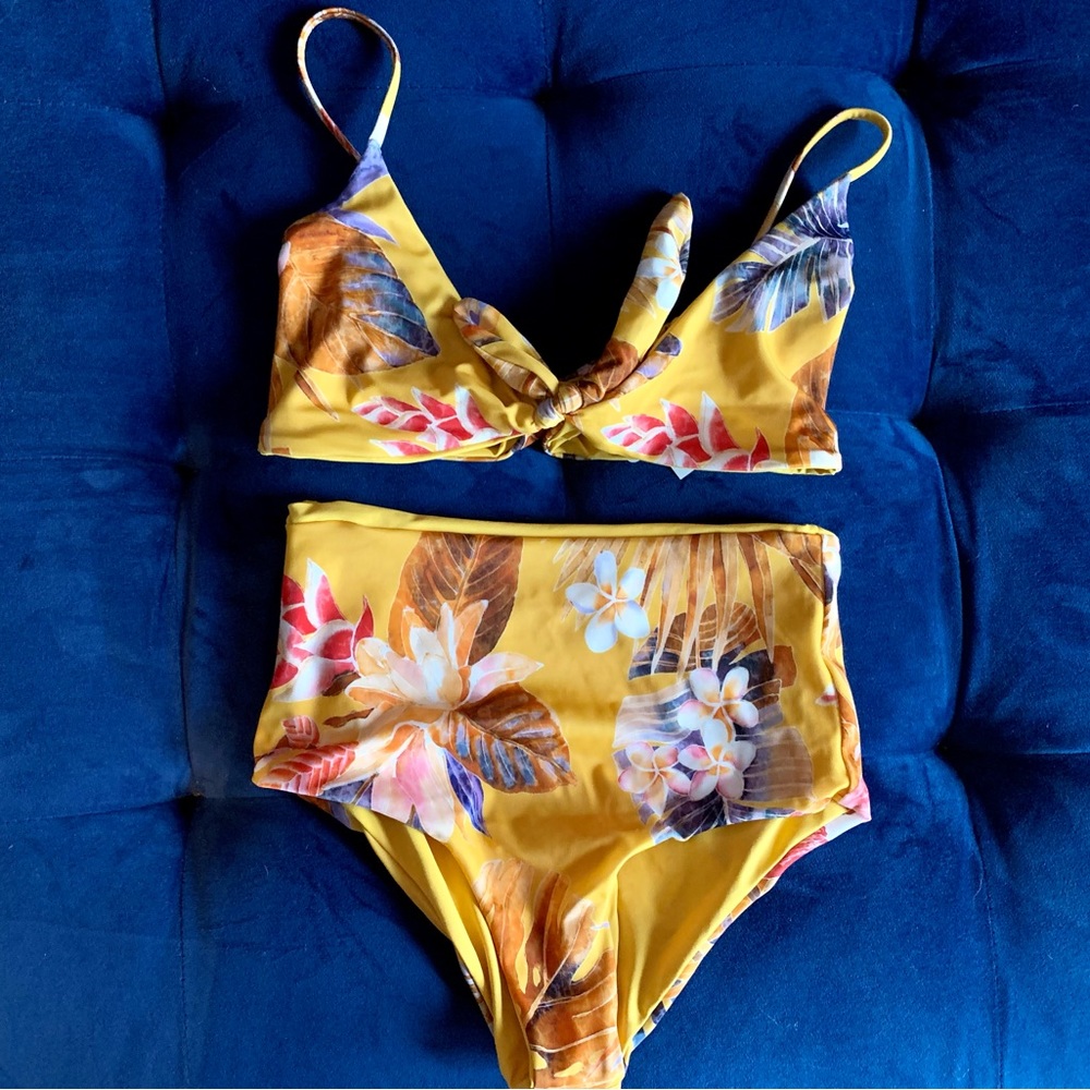 High waisted bikini set